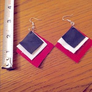 Tricolor earrings